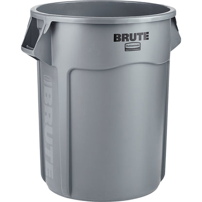 BRUTE® universal container, round, indoor and outdoor use, capacity 208 l, grey.