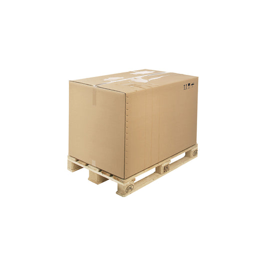 Export box, water repellent, LxWxH 1200 x 800 x 1000 mm, 1 Euro pallet.