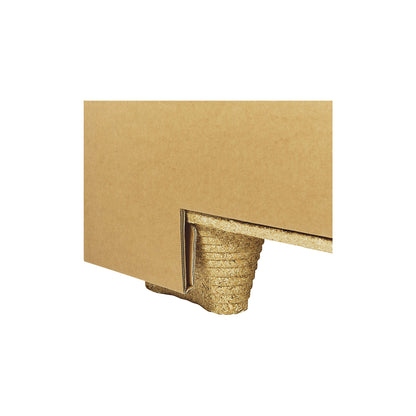 Cardboard box for moulded chipboard pallet, brown, LxWxH 1200 x 800 x 790 mm, 1 Euro pallet.