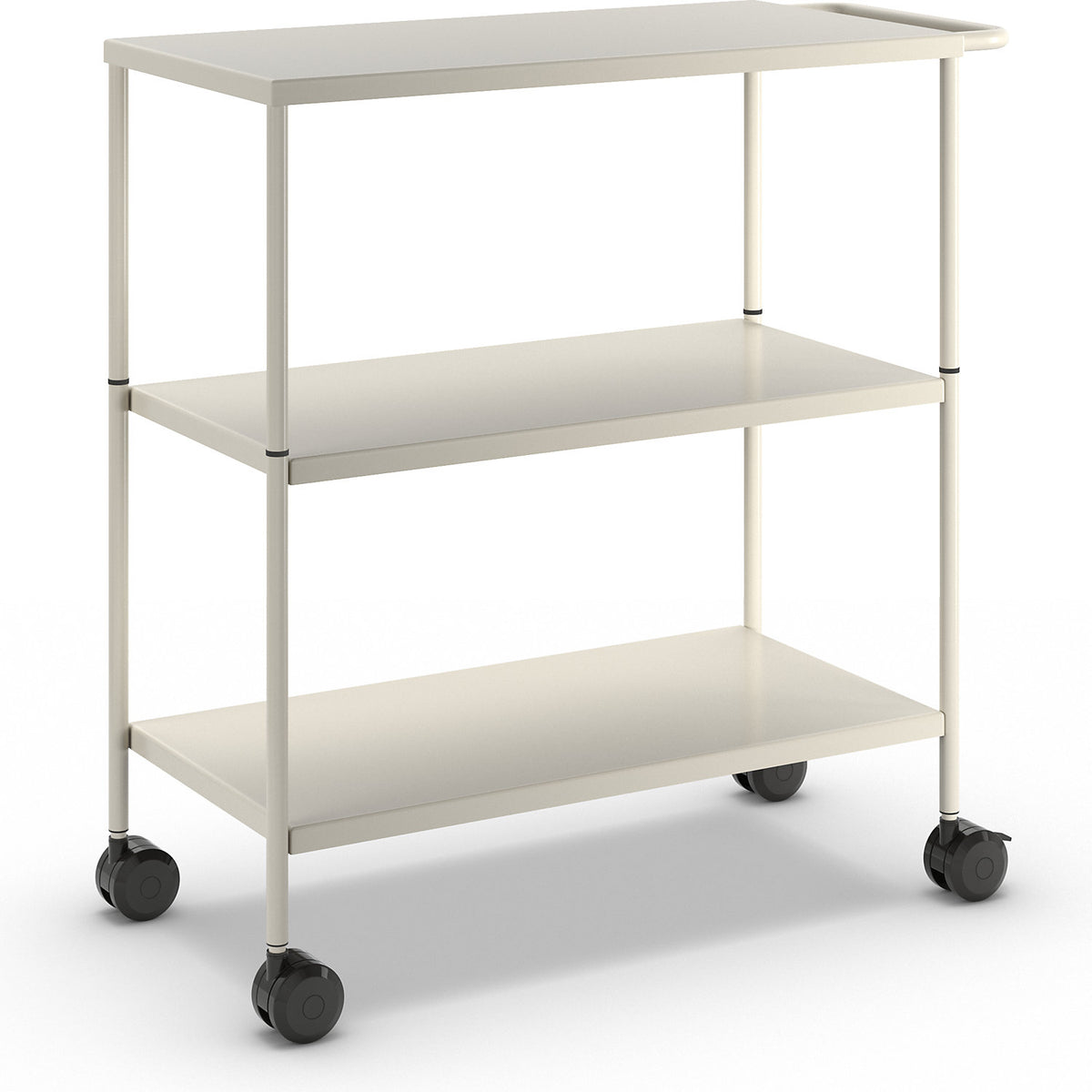 Table trolley, 3 platforms 795 x 400 mm, max. load 100 kg.