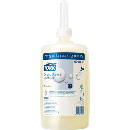 Degreasing liquid soap, premium quality, pack of 6 x 1000 ml, removes oil, paint and coarse dirt.