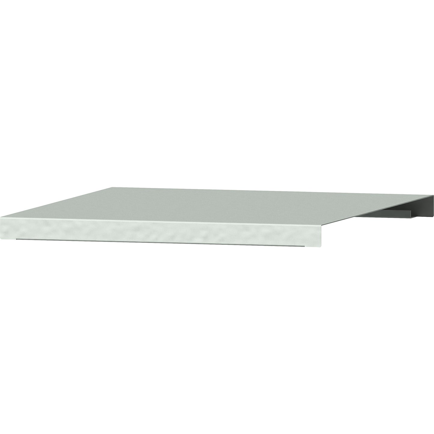 Shelf for heavy duty cupboard, with centre partition, width 490 mm, zinc plated.