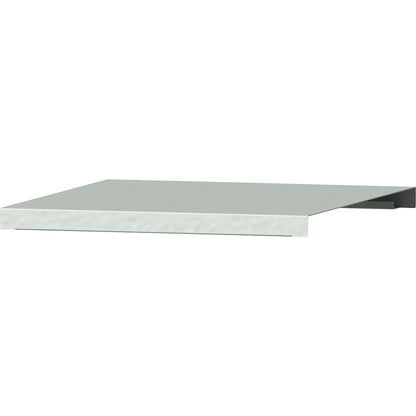 Shelf for heavy duty cupboard, with centre partition, width 490 mm, zinc plated.