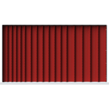 Compact tray made of plastic, for drawer WxD 980 x 540 mm, plug-in divider height 29 mm.