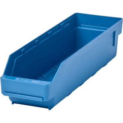 Shelf bin made of highly impact resistant polypropylene, blue, LxWxH 400 x 118 x 95 mm, pack of 30.