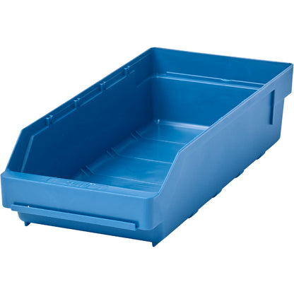 Shelf bin made of highly impact resistant polypropylene, blue, LxWxH 400 x 180 x 95 mm, pack of 20.