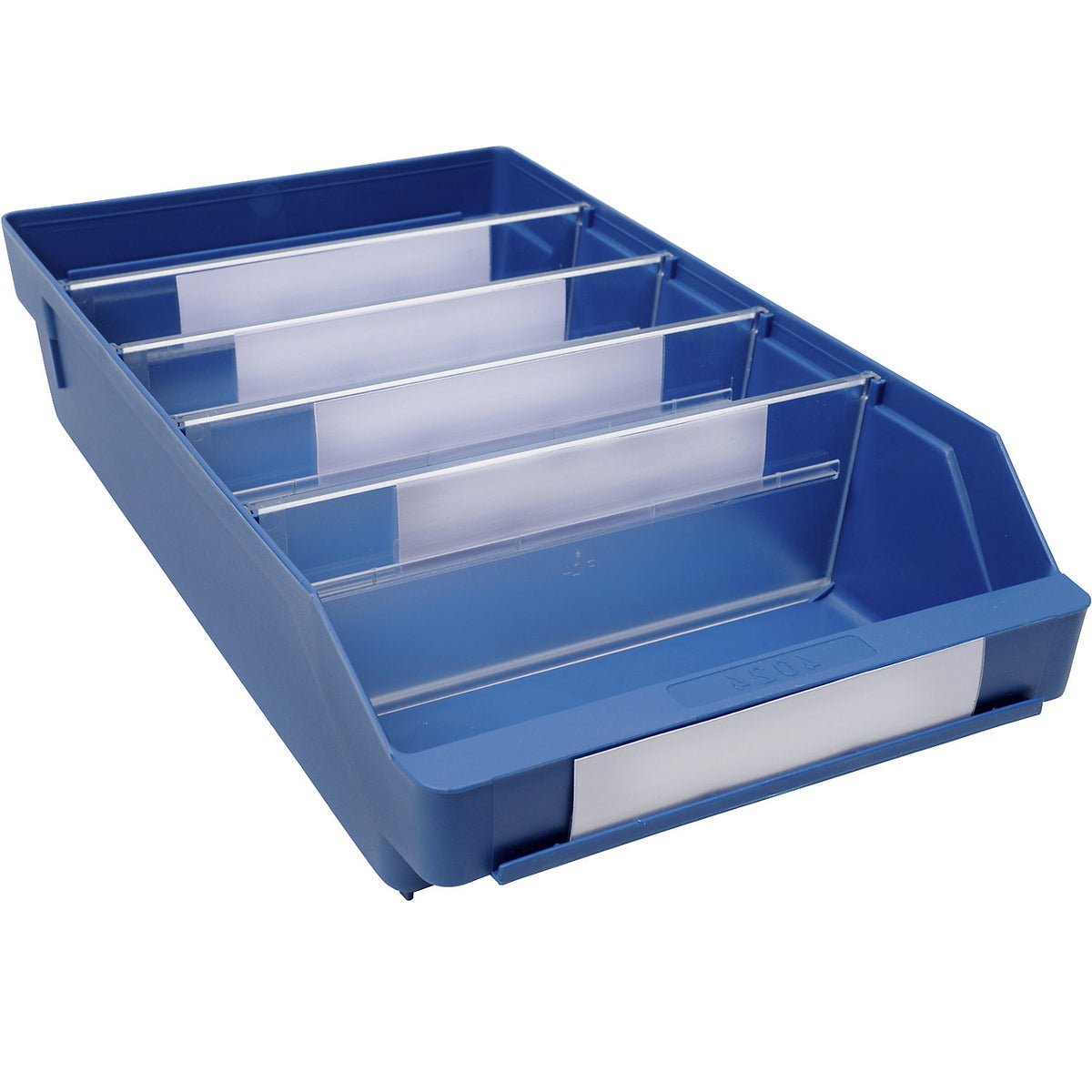 Shelf bin made of highly impact resistant polypropylene, blue, LxWxH 400 x 240 x 95 mm, pack of 15.