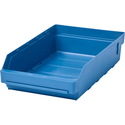 Shelf bin made of highly impact resistant polypropylene, blue, LxWxH 400 x 240 x 95 mm, pack of 15.