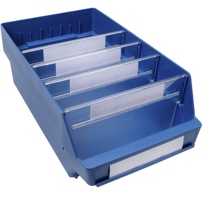 Shelf bin made of highly impact resistant polypropylene, blue, LxWxH 400 x 240 x 150 mm, pack of 10.