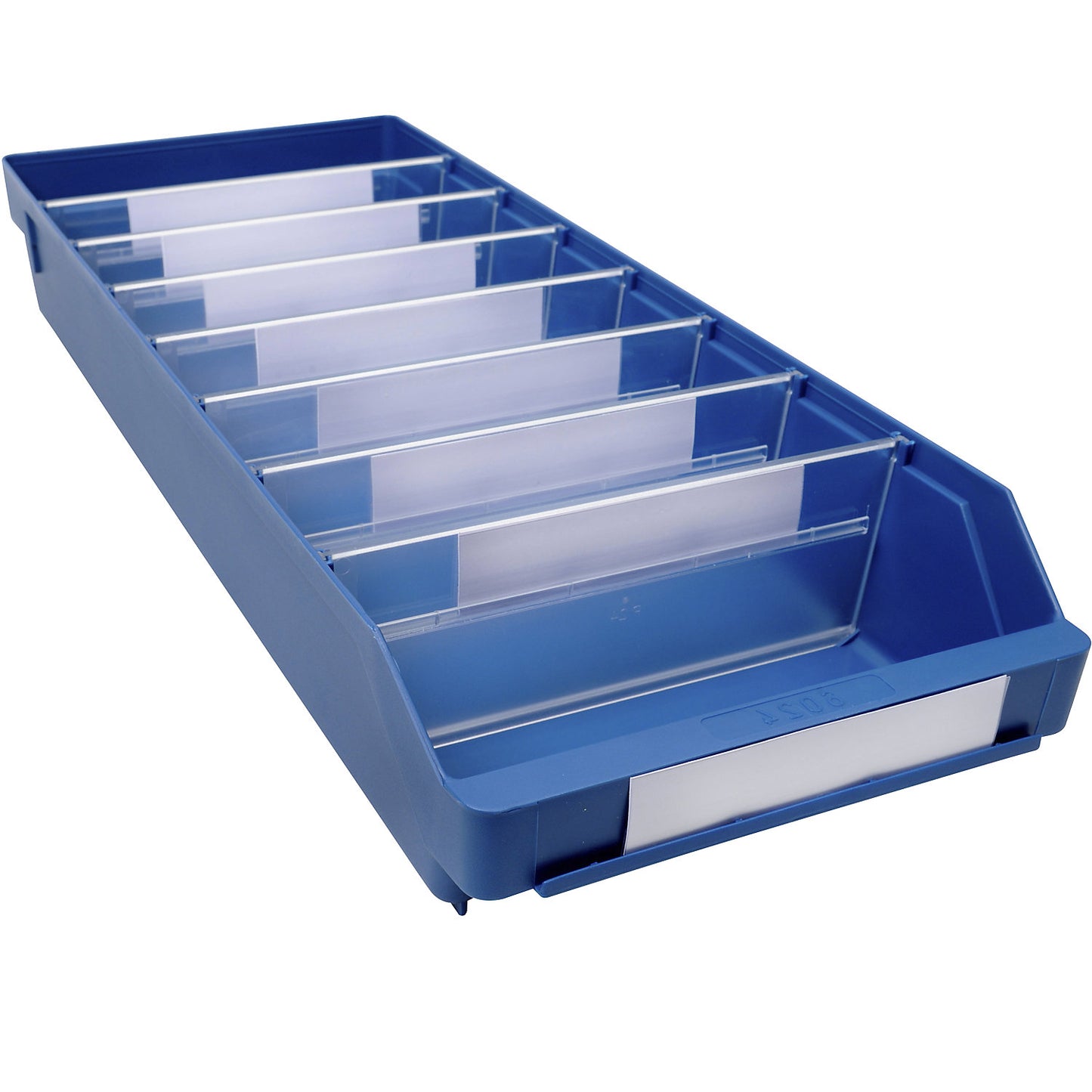 Shelf bin made of highly impact resistant polypropylene, blue, LxWxH 600 x 240 x 95 mm, pack of 15.