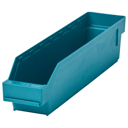Shelf bin made of highly impact resistant polypropylene, green, LxWxH 400 x 90 x 95 mm, pack of 40.