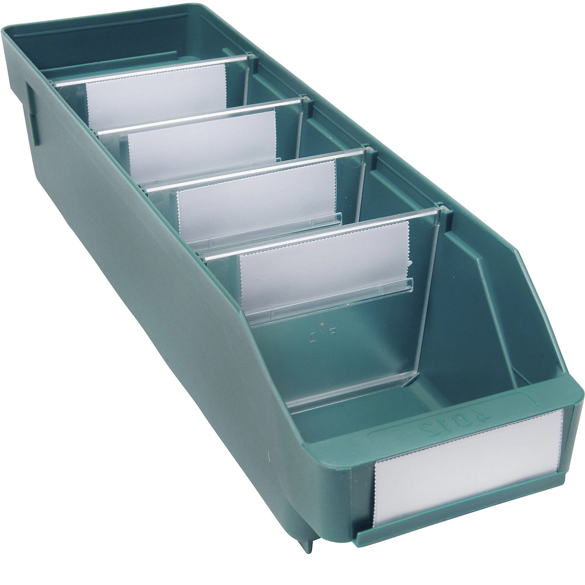 Shelf bin made of highly impact resistant polypropylene, green, LxWxH 400 x 118 x 95 mm, pack of 30.