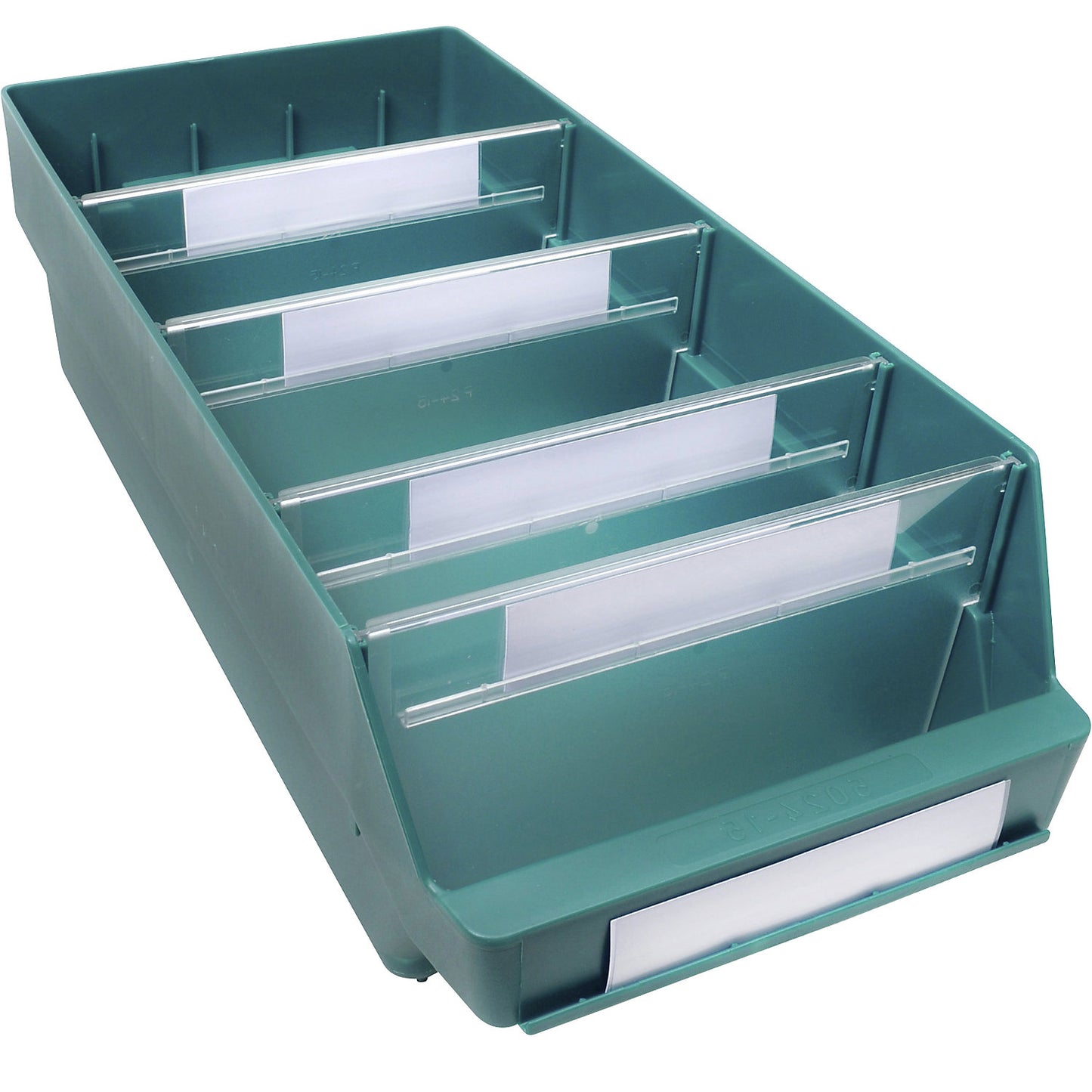 Shelf bin made of highly impact resistant polypropylene, green, LxWxH 500 x 240 x 150 mm, pack of 10.