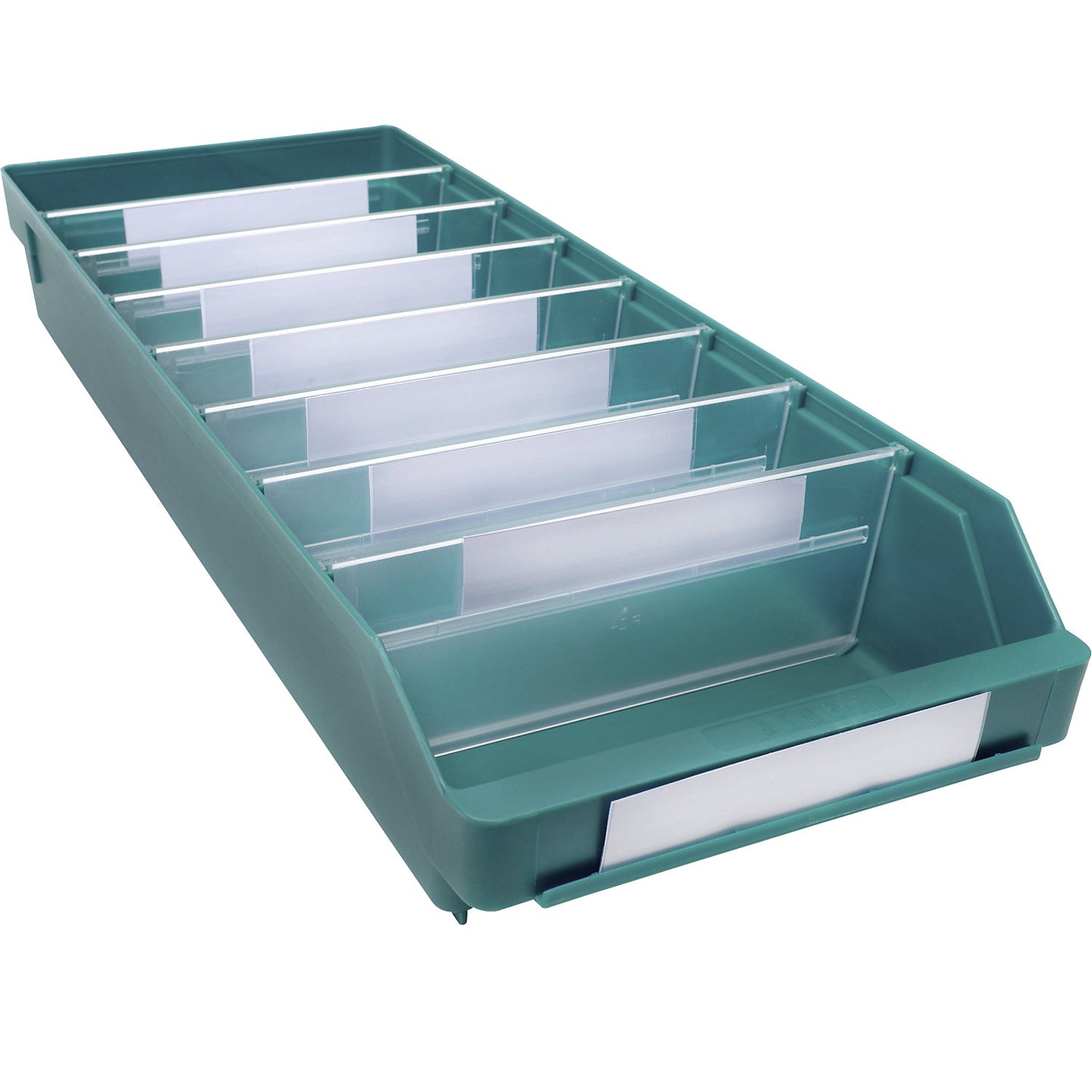 Shelf bin made of highly impact resistant polypropylene, green, LxWxH 600 x 240 x 95 mm, pack of 15.