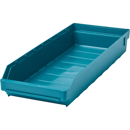 Shelf bin made of highly impact resistant polypropylene, green, LxWxH 600 x 240 x 95 mm, pack of 15.