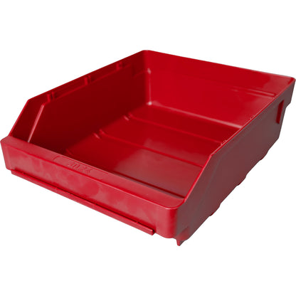 Shelf bin made of highly impact resistant polypropylene, red, LxWxH 300 x 240 x 95 mm, pack of 15.