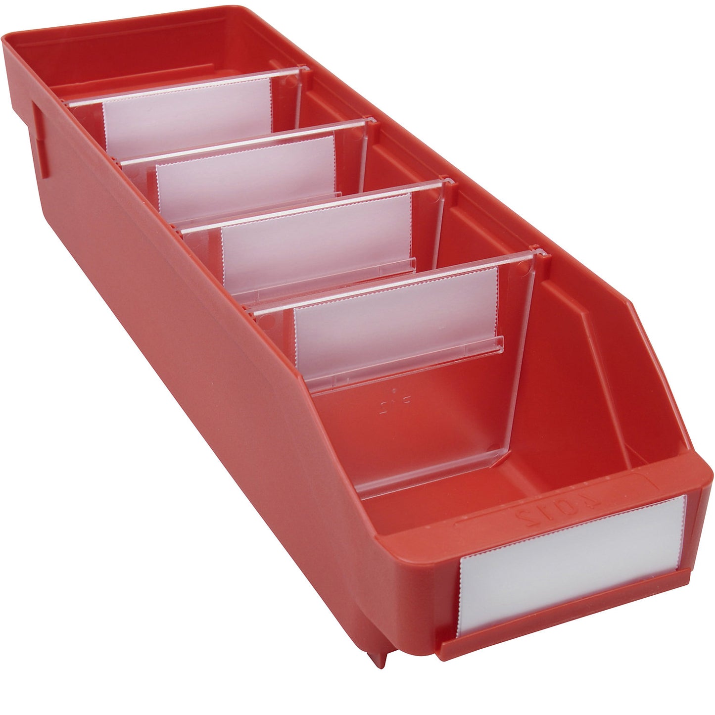 Shelf bin made of highly impact resistant polypropylene, red, LxWxH 400 x 118 x 95 mm, pack of 30.