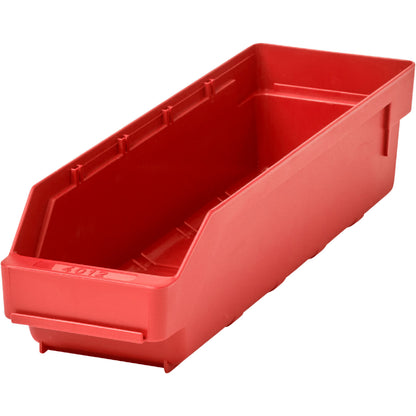Shelf bin made of highly impact resistant polypropylene, red, LxWxH 400 x 118 x 95 mm, pack of 30.