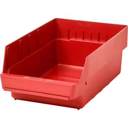 Shelf bin made of highly impact resistant polypropylene, red, LxWxH 400 x 240 x 150 mm, pack of 10.