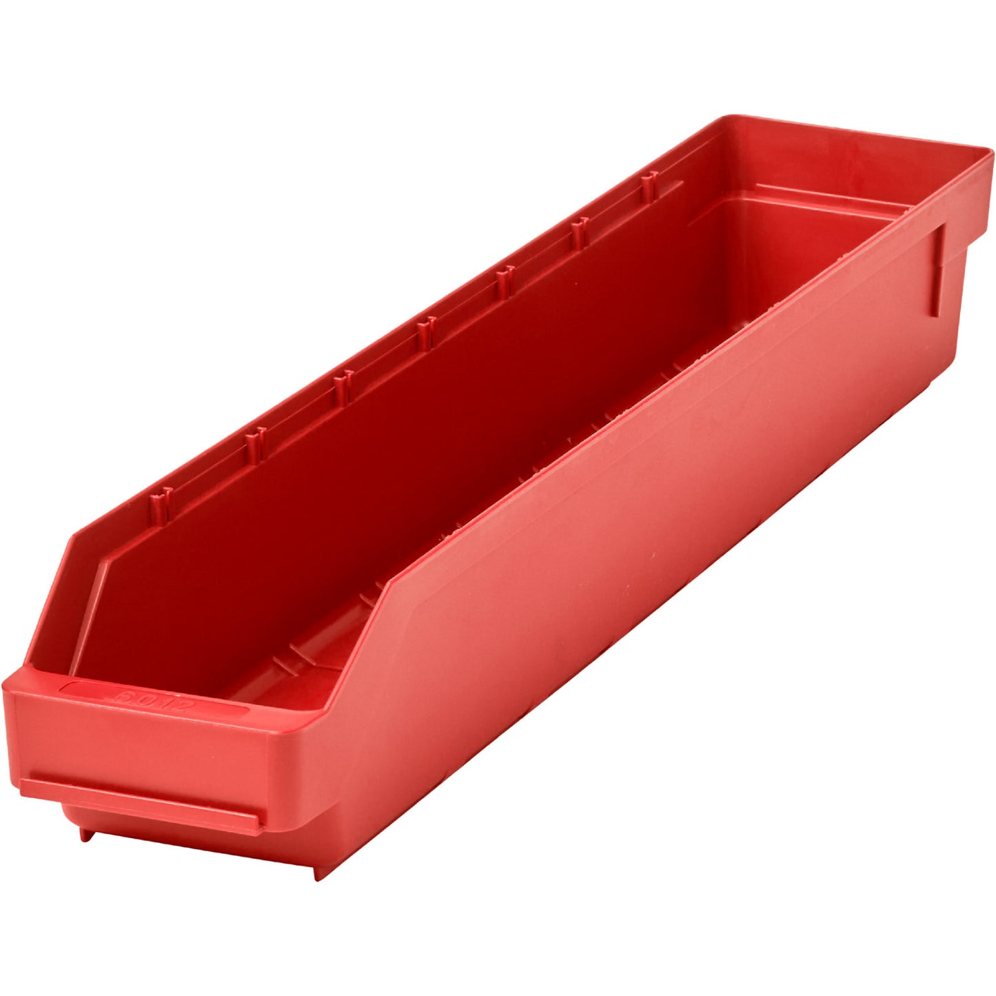 Shelf bin made of highly impact resistant polypropylene, red, LxWxH 600 x 118 x 95 mm, pack of 30.