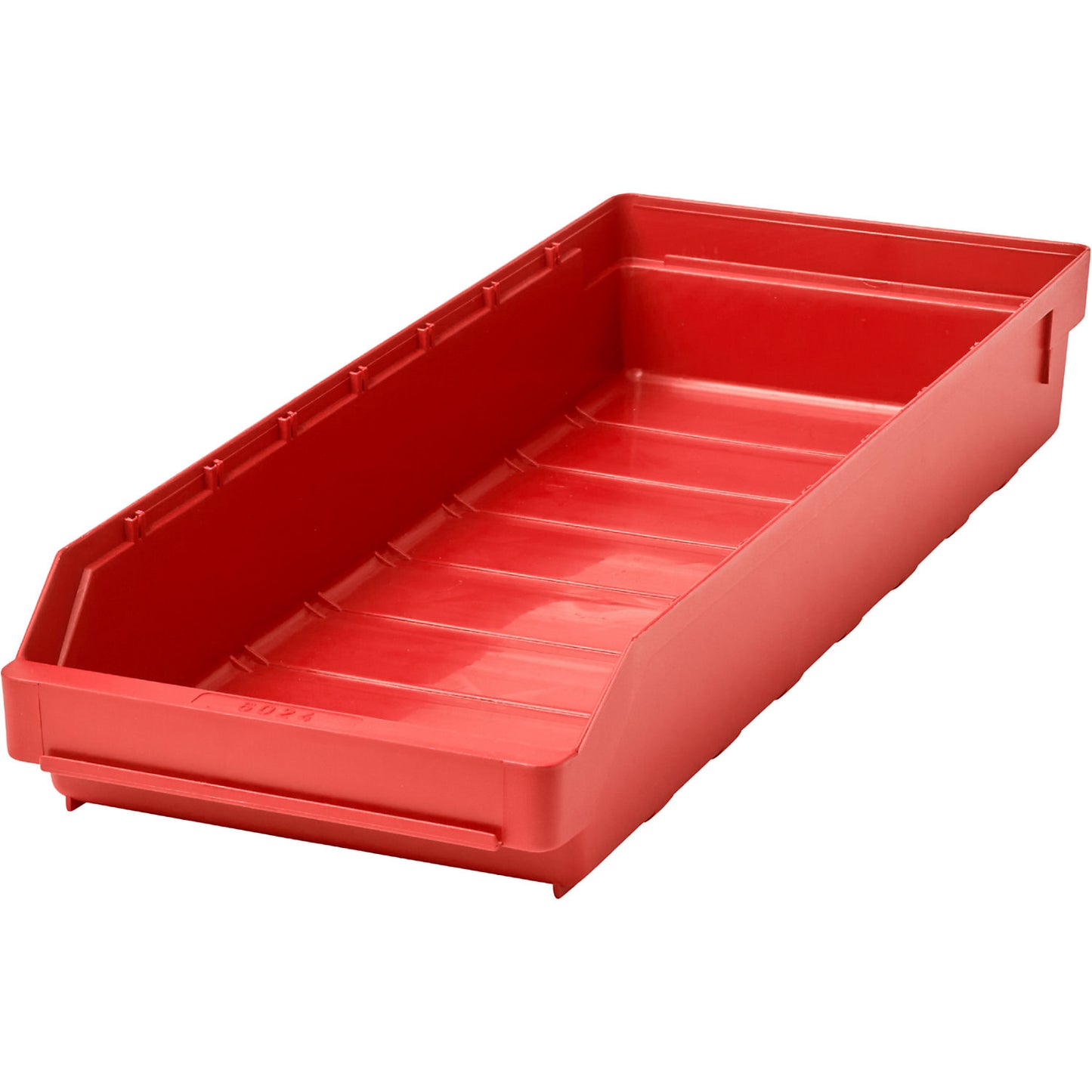Shelf bin made of highly impact resistant polypropylene, red, LxWxH 600 x 240 x 95 mm, pack of 15.