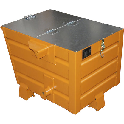 Lid, zinc plated, for container capacity 0.3 m³, extra cost.