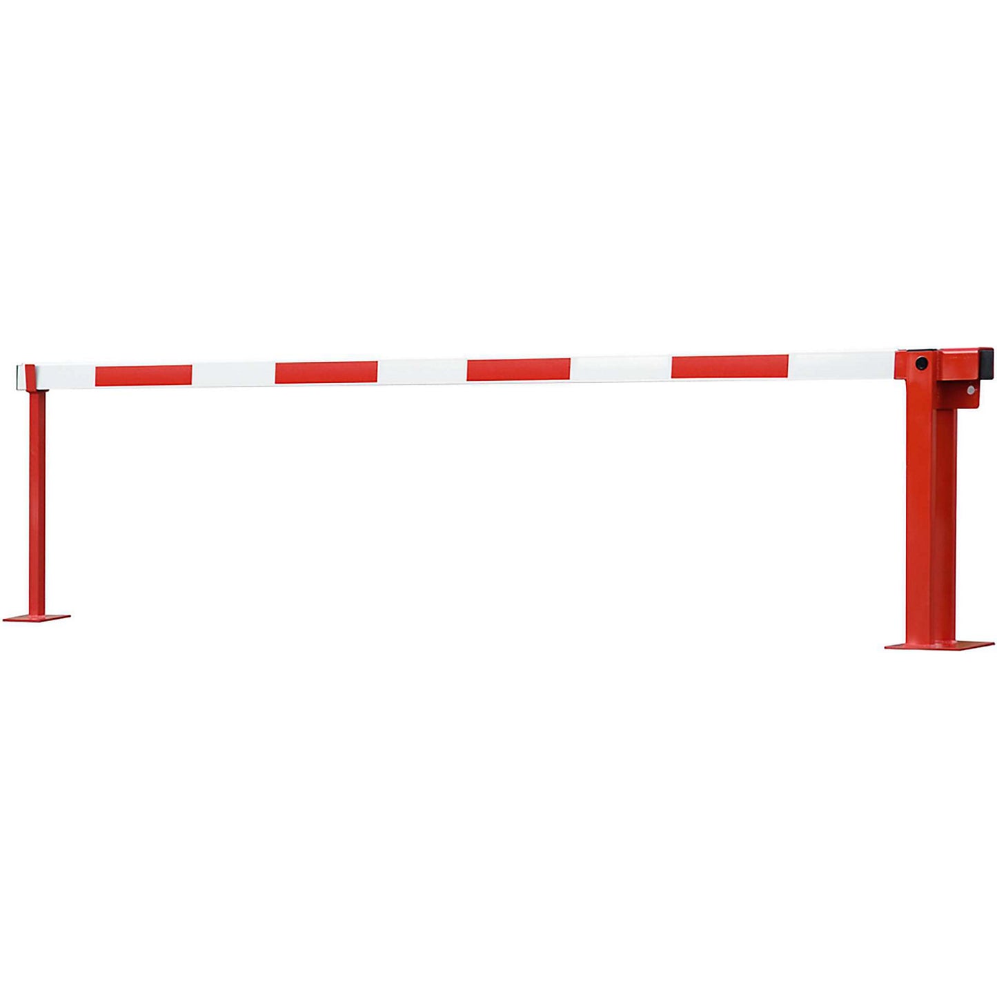 Roadblock, barrier, with gas spring, barrier beam length 3.5 m.