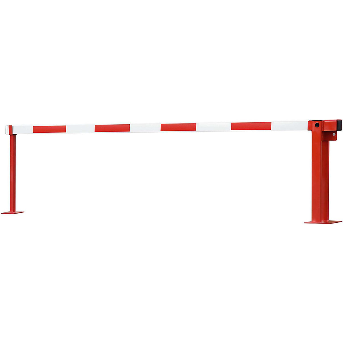 Roadblock, barrier, with gas spring, barrier beam length 4.5 m.