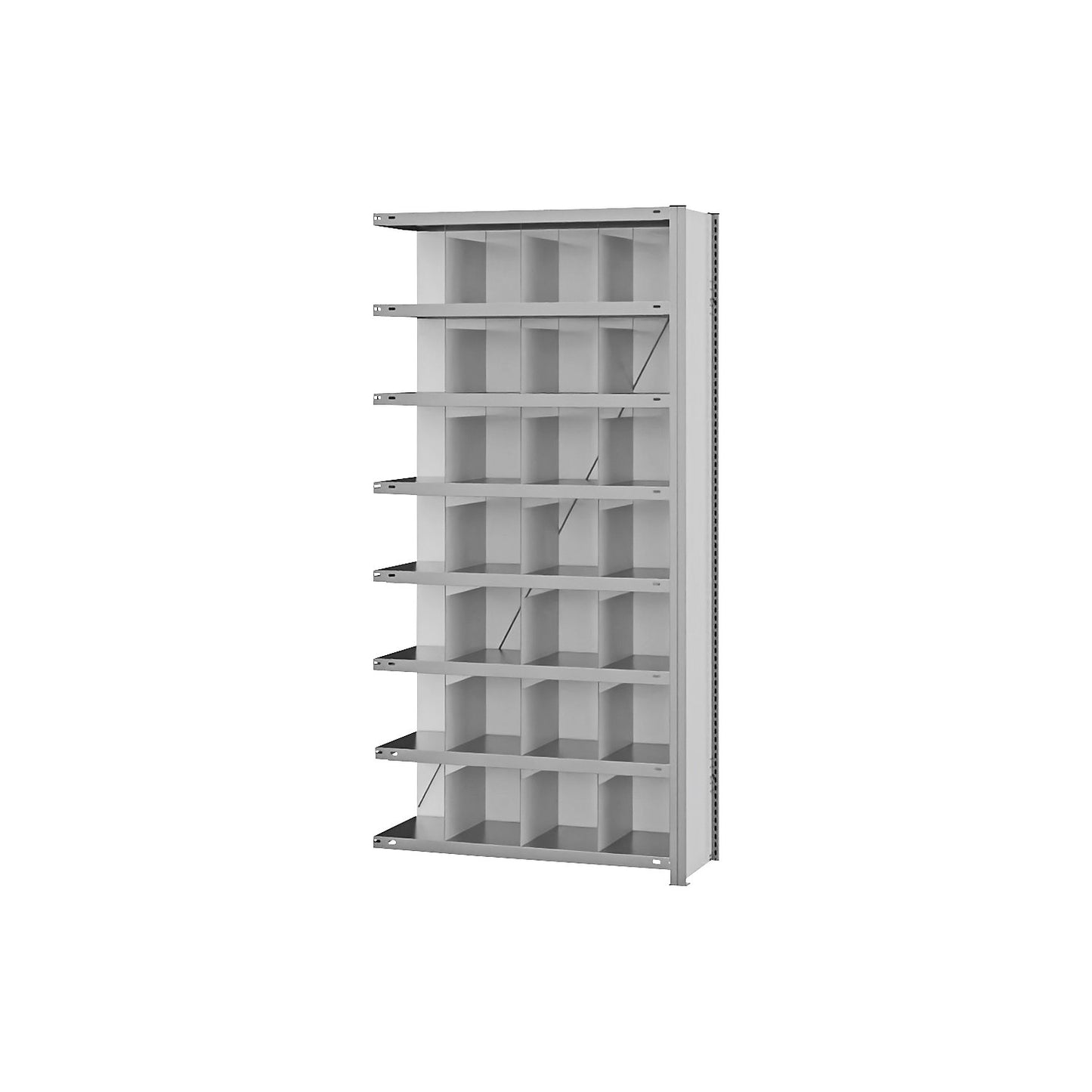 Compartment shelving, shelf height 2000 mm, extension shelf unit, width x depth 1010 x 335 mm.