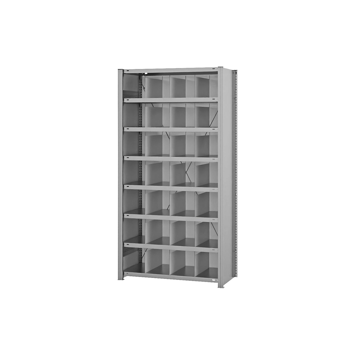 Compartment shelving, shelf height 2000 mm, standard shelf unit, width x depth 1060 x 435 mm.