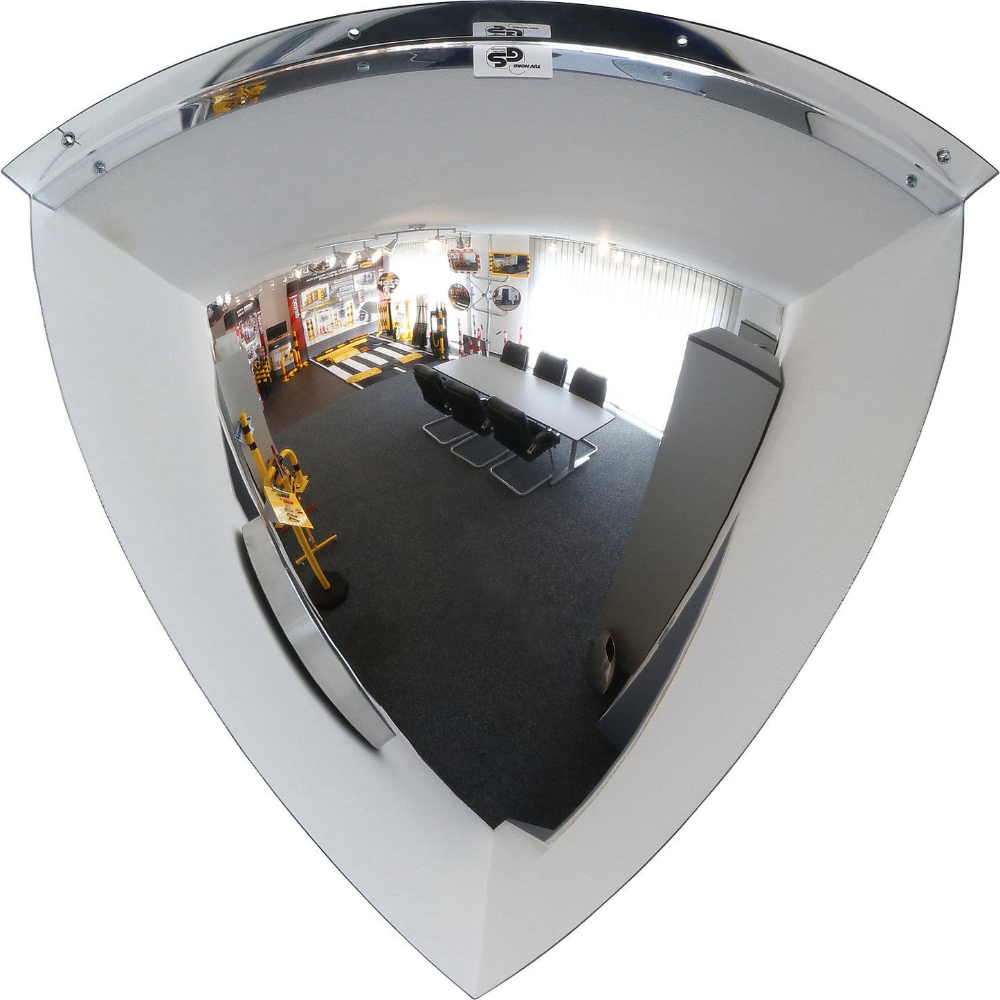 Panoramic mirror, 90° viewing angle, Ø 600 mm.