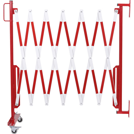 , wall bracket, 2 castors, red / white, max. length 3600 mm.