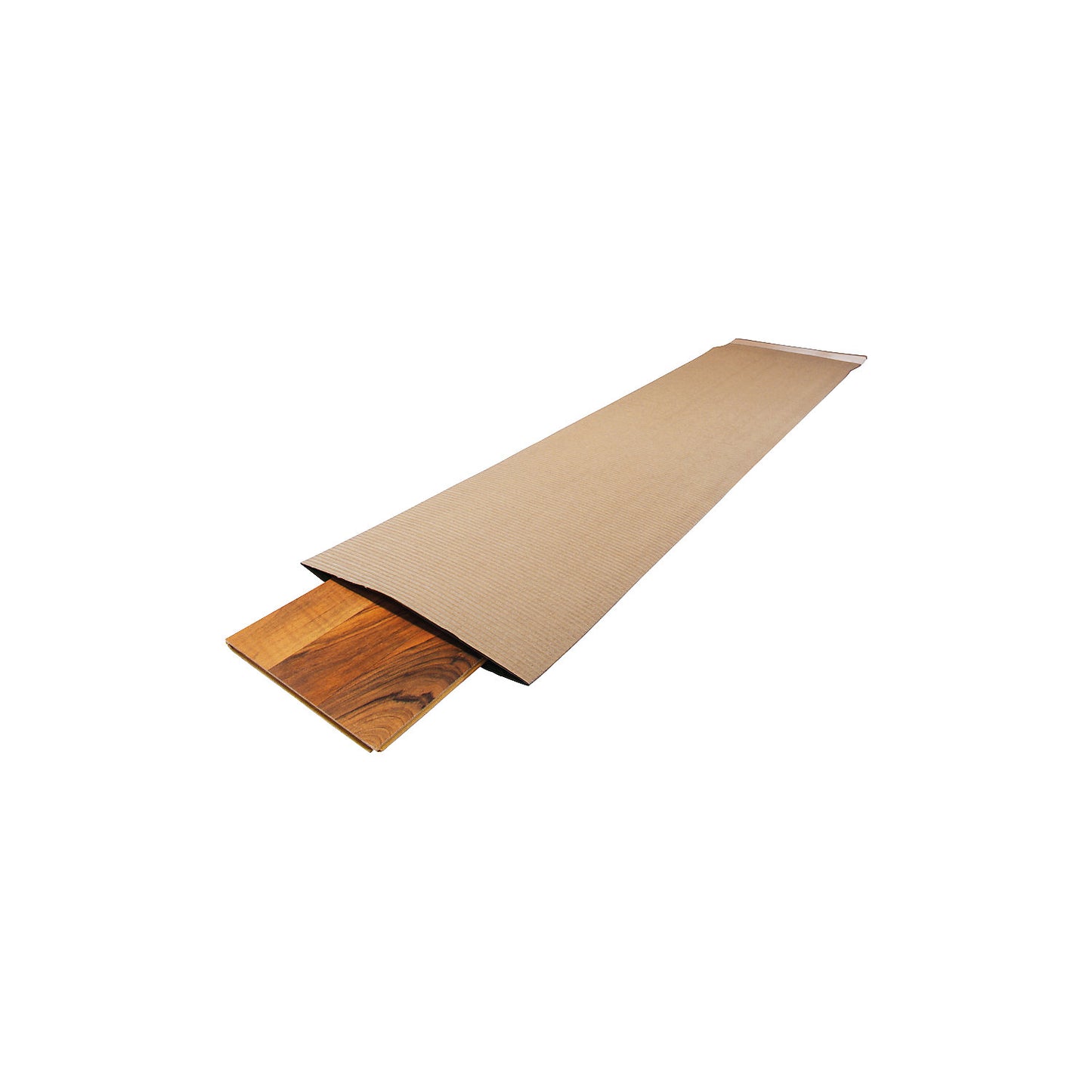Corrugated cardboard tubing, single fluted, roll width 100 mm, roll length 70 m.