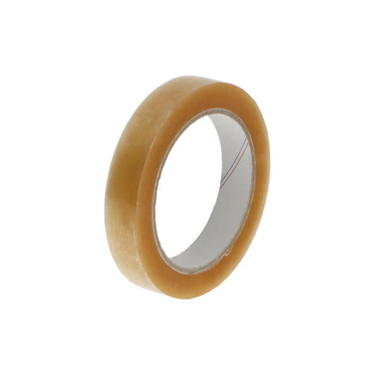 Self adhesive film, made of PP, pack of 6 rolls, transparent, tape width 19 mm.