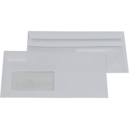 Envelope, long document formats, with vision panel, self adhesive seal, pack of 1000.