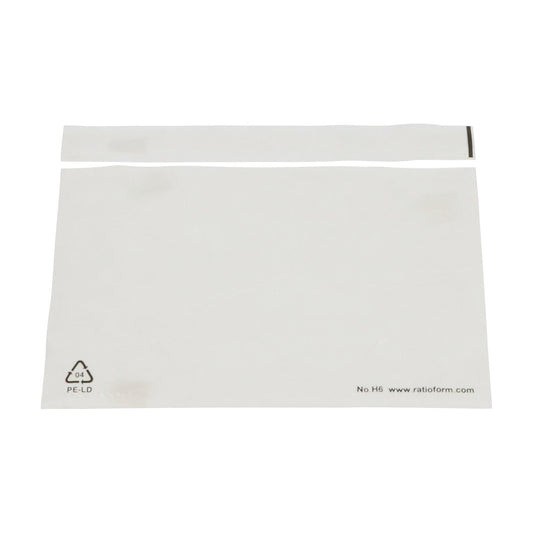 Document pouches, adhesive liner, pack of 250, LxW 175 x 140 mm.