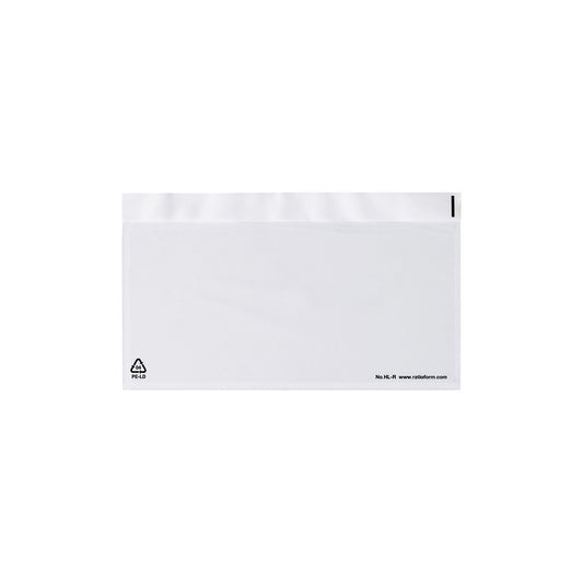 Document pouches, resealable liner, pack of 250, LxW 240 x 140 mm.