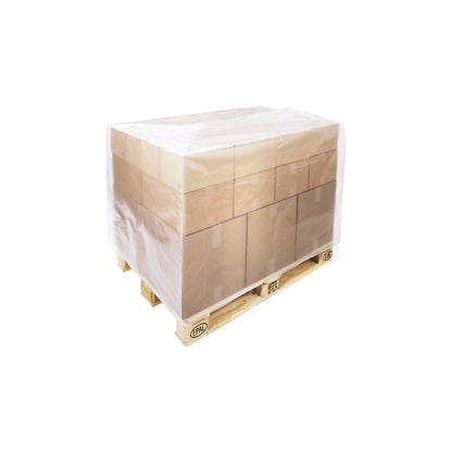 Cover, for Euro pallets, pack of 10, LxWxH 1250 x 850 x 1800 mm, transparent.