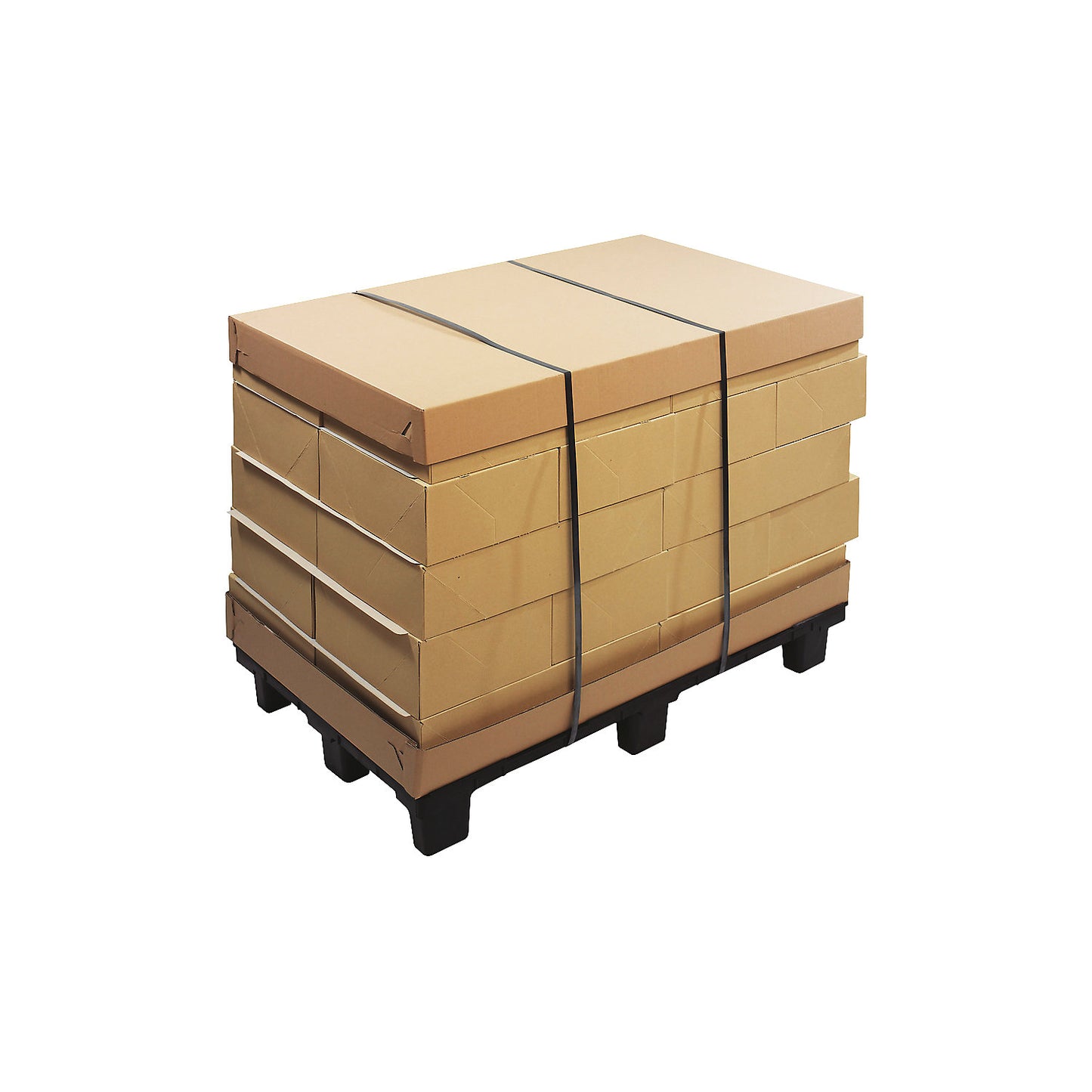 Pallet cover/base, brown, pack of 10, LxWxH 1200 x 800 x 100 mm.