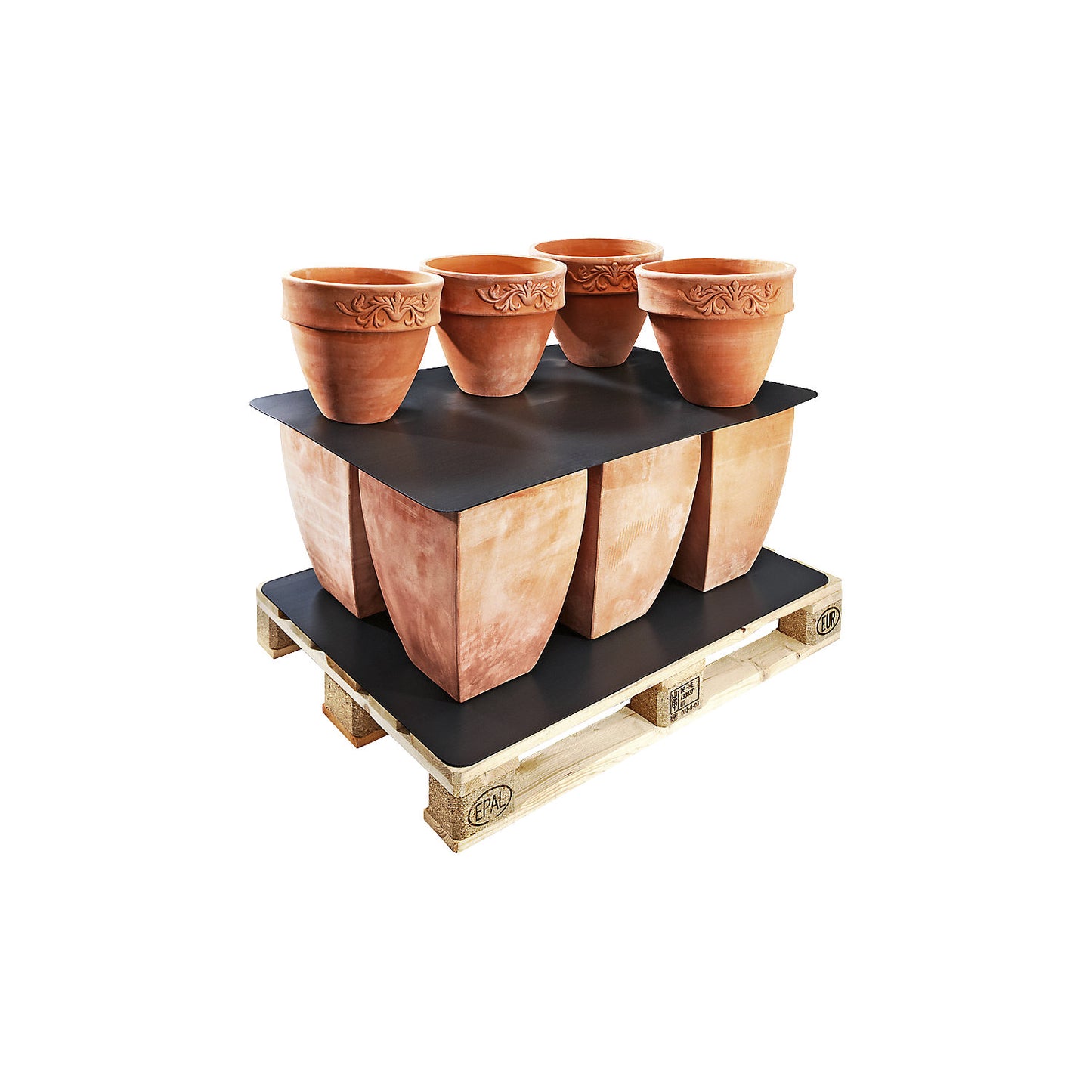 Pallet interlayers PP, LxW 1180 x 780 mm, 450 g/m², pack of 10.