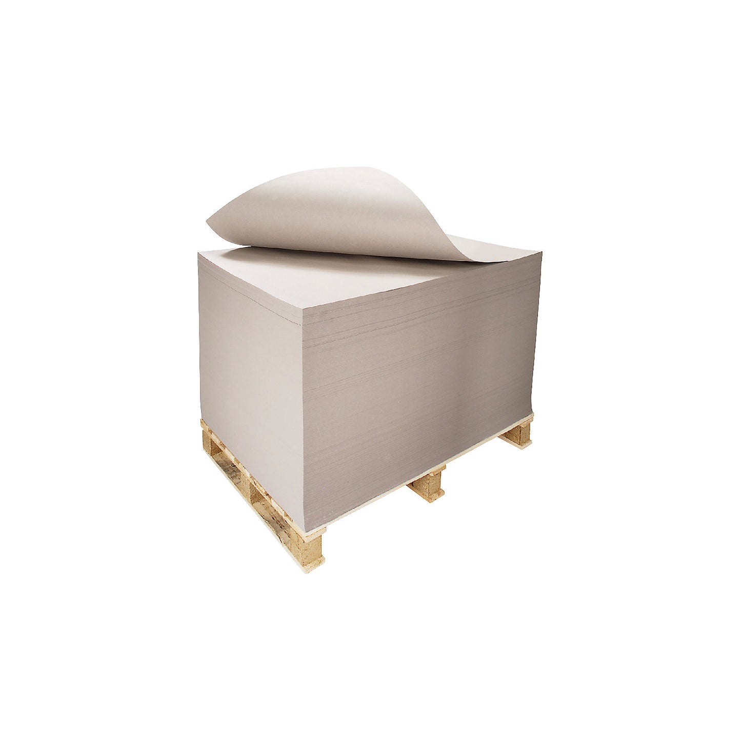 Solid cardboard pallet interlayers, smooth on one side, LxW 1180 x 780 mm, pallet with pack of 1000 items.