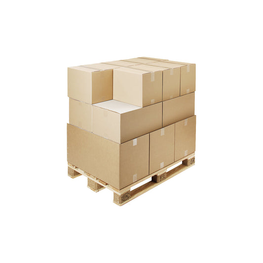Solid cardboard pallet interlayers, rough on both sides, LxW 1180 x 780 mm, pallet with pack of 500 items.
