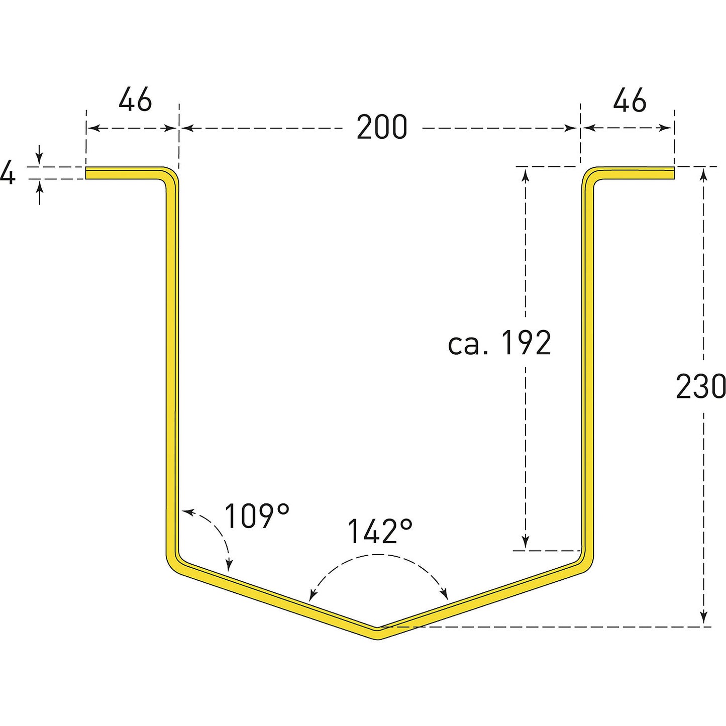 Crash protection guard, for indoor use, HxWxD 300 x 292 x 230 mm.