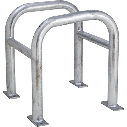 Crash protection for posts, galvanised, HxWxD 600 x 520 x 520 mm.