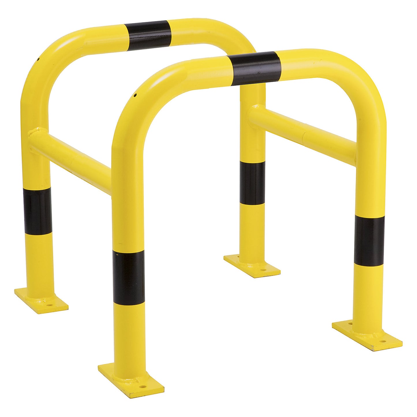 Crash protection for posts, galvanised and plastic coated, HxWxD 600 x 520 x 520 mm.