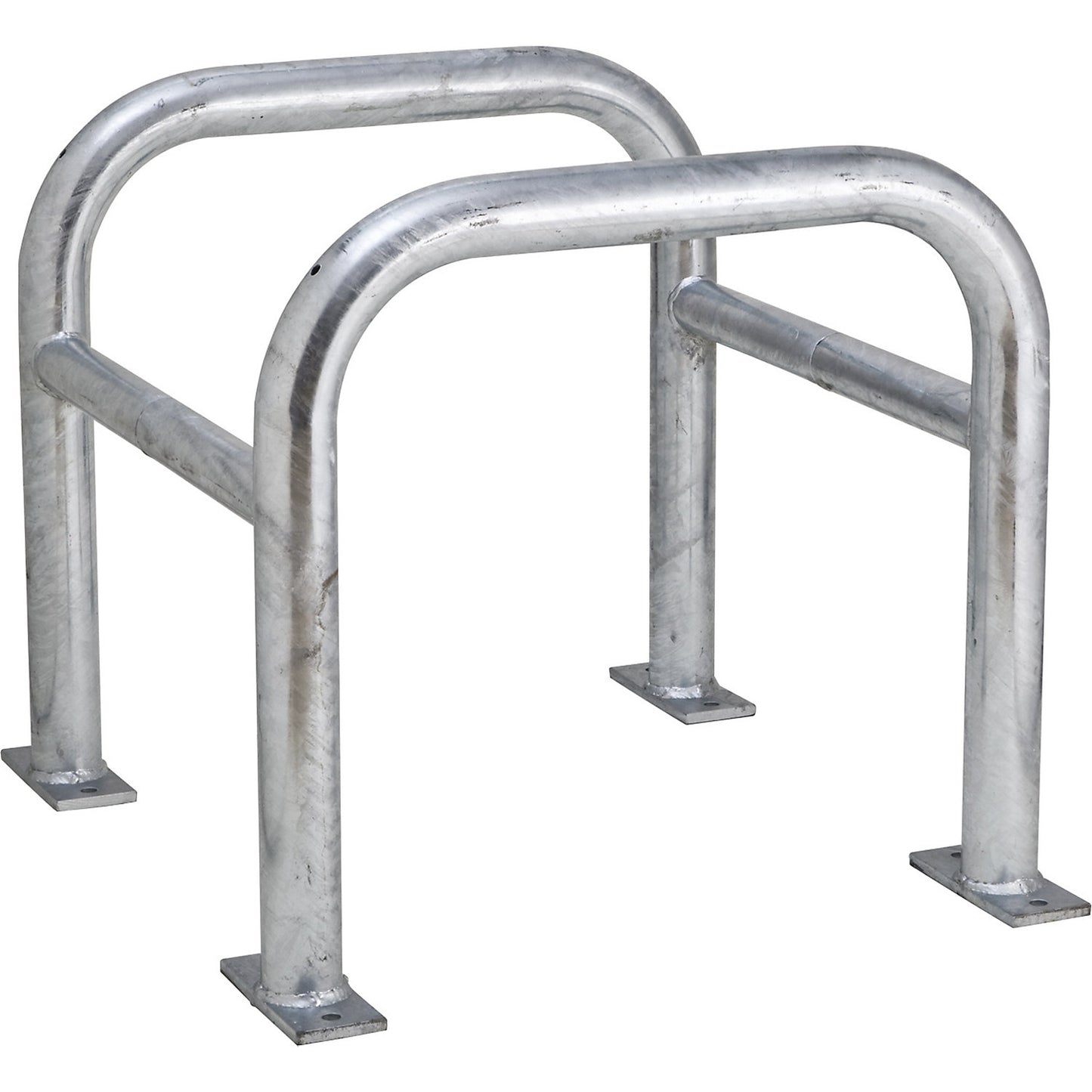 Crash protection for posts, galvanised, HxWxD 600 x 620 x 620 mm.