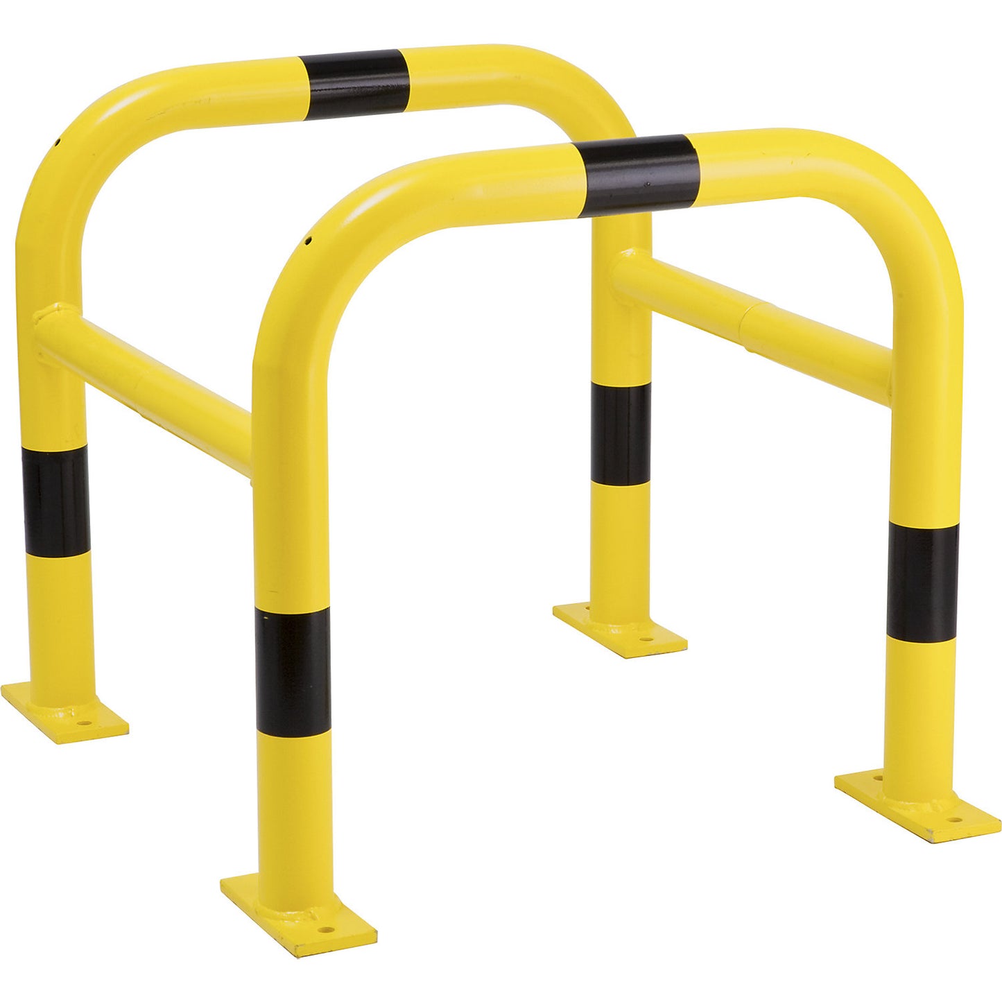 Crash protection for posts, galvanised and plastic coated, HxWxD 600 x 620 x 620 mm.