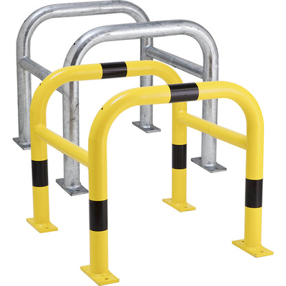 Crash protection for posts, galvanised, HxWxD 600 x 620 x 620 mm.