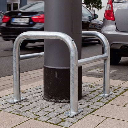 Crash protection for posts, galvanised, HxWxD 600 x 620 x 620 mm.