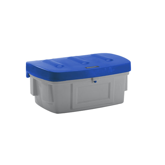 Universal / grit container, without dispenser opening, 100 l, blue lid.